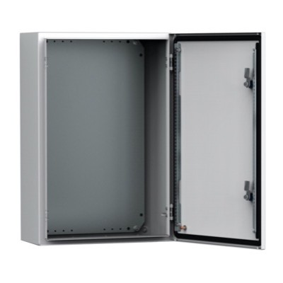 MAS0606021PER5 nVent HOFFMAN MAS Mild Steel 600H x 600W x 210mmD Wall Mounting Enclosure IP66 without Mounting Plate