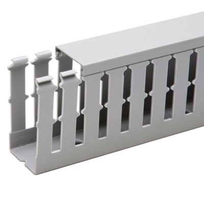 T1-40X60G IBOCO T1 Standard Slot Panel Trunking 40W x 60H Grey RAL7030 Contains 18 x 2M = 36M B00107