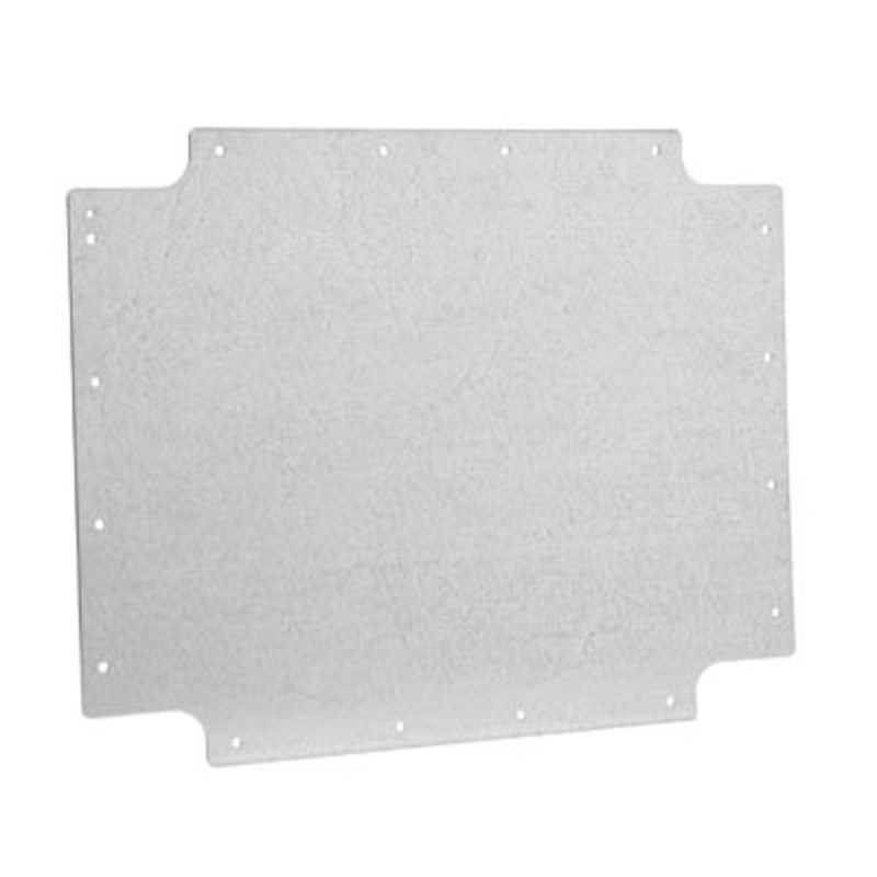 GW44618 Gewiss 44 CE Back Plate for 380 x 300mm Enclosure Galvanised Steel Plate 283 x 363 x 2mmD
