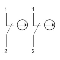 LP9P02R Lovato Electric LP9 Foot &amp; Palm Switch Red Head 2 x N/C Contacts Stay Put Pull to Release