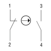 LP9S11B Lovato Electric LP9 Foot &amp; Palm Switch Black Head 1x N/C &amp; 1 x N/O Contacts Spring Return