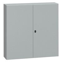 NSYS3D121240DP Schneider PanelSeT S3D Mild Steel 1200H x 1200W x 400mmD Wall Mounting Enclosure IP55