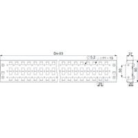 NSYSUCR65180 Schneider Spacial Pair of 1800mm Universal Mounting Rails 65mm Wide with 2 Rows of Fixings