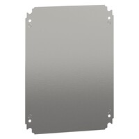 NSYMM43 Schneider Electric PanelSeT NSYMM Internal Mounting Plate Galvanised Steel Dimensions 350H x 250W x 2mmD