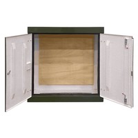 RSC12125GN-SS GRP 1260H x 1215W x 500mmD Roadside Cabinet IP55 with Open Bottom Stainless Steel Hinges