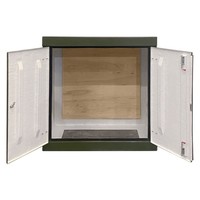 RSC12127GN-SS GRP 1260H x 1215W x 750mmD Roadside Cabinet IP55 with Open Bottom Stainless Steel Hinges