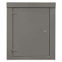 RSC1194GY-SS GRP 1150H x 945W x 470mmD Roadside Cabinet IP55 with Open Bottom Stainless Steel Hinges