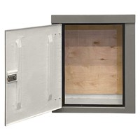 RSC1194GY-SS GRP 1150H x 945W x 470mmD Roadside Cabinet Grey IP55 with Open Bottom Stainless Steel Hinges