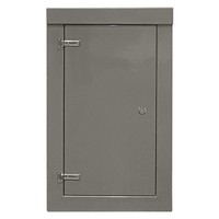 RSC1275GY-SS GRP 1250H x 745W x 500mmD Roadside Cabinet IP55 with Open Bottom Stainless Steel Hinges