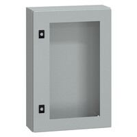 NSYCRN64150T Schneider PanelSeT CRN Mild Steel 600H x 400W x 150mmD Wall Mounting Enclosure IP66 Glazed Door