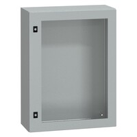 NSYCRN86250T Schneider PanelSeT CRN Mild Steel 800H x 600W x 250mmD Wall Mounting Enclosure IP66 Glazed Door