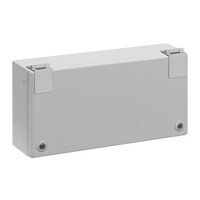 NSYSBM15308H-LONG Schneider PanelSeT SBM Mild Steel 150H x 300W x 80mmD Terminal Box IP66