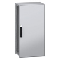 NSYSFN12660P Schneider PanelSeT SFN Mild Steel 1200H x 600W x 600mmD Floor Standing Enclosure Single Door IP55 with Mounting Plate