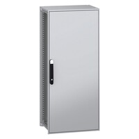 NSYSFN14640P Schneider PanelSeT SFN Mild Steel 1400H x 600W x 400mmD Floor Standing Enclosure Single Door IP55 with Mounting Plate