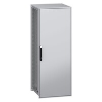 NSYSFN16660P Schneider PanelSeT SFN Mild Steel 1600H x 600W x 600mmD Floor Standing Enclosure Single Door IP55 with Mounting Plate