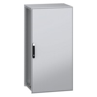 NSYSFN16860P Schneider PanelSeT SFN Mild Steel 1600H x 800W x 600mmD Floor Standing Enclosure Single Door IP55 with Mounting Plate
