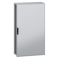 NSYSFN181040P Schneider PanelSeT SFN Mild Steel 1800H x 1000W x 400mmD Floor Standing Enclosure Single Door IP55 with Mounting Plate