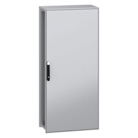 NSYSFN18840P Schneider PanelSeT SFN Mild Steel 1800H x 800W x 400mmD Floor Standing Enclosure Single Door IP55 with Mounting Plate