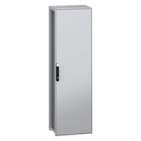 NSYSFN20640P Schneider PanelSeT SFN Mild Steel 2000H x 600W x 400mmD Floor Standing Enclosure Single Door IP55 with Mounting Plate