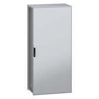 NSYSFN221060P Schneider PanelSeT SFN Mild Steel 2200H x 1000W x 600mmD Floor Standing Enclosure Single Door IP55 with Mounting Plate