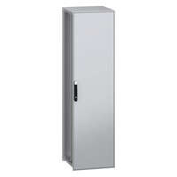 NSYSFN22660P Schneider PanelSeT SFN Mild Steel 2200H x 600W x 600mmD Floor Standing Enclosure Single Door IP55 with Mounting Plate