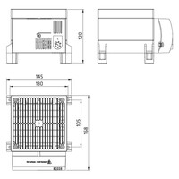 03060.0-00 STEGO CS 030 1200W Enclosure Fan Heater with Thermostat: 0 - 60 Deg C 230V Screw Fixing