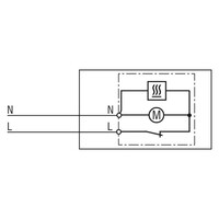 13060.0-00 STEGO CS 130 1200W Enclosure Fan Heater with Thermostat: 0 - 60 Deg C 230V DIN Rail or Screw Fixing