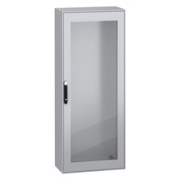 NSYSM20840T Schneider PanelSeT SM Mild Steel 2000H x 800W x 400mmD Floor Standing Enclosure IP55 Glazed Door
