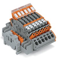 2007-8876 WAGO TOPJOB S Compact Terminal Block for 3-phase Current Transformer Circuit 6mm2 Multicoloured