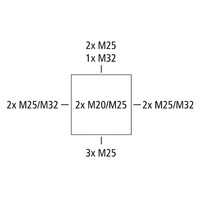 81040001 Spelsberg Abox 100-L Polypropylene 152 x 152 x 80mmD Grey without Terminals IP66