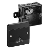 80200101 Spelsberg Abox 025 AB-L/sw 87 x 87 x 52mmD Black without Terminals with External Fixing Lugs IP66