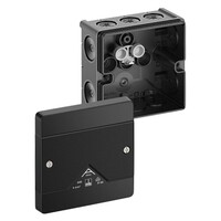 80400001 Spelsberg Abox 040-L/sw Polypropylene 102 x 102 x 57mmD Black without Terminals IP66