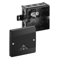 80400101 Spelsberg Abox 040 AB-L/sw Polypropylene 102 x 102 x 57mmD Black without Terminals with External Fixing Lugs IP66