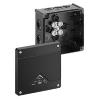 80600001 Spelsberg Abox 060-L/sw Polypropylene 127 x 127 x 70mmD Black without Terminals IP66
