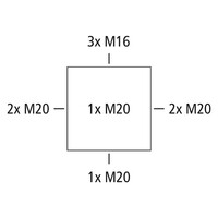 80240001 Spelsberg Abox 025-L 87 x 87 x 52mmD Grey without Terminals IP66
