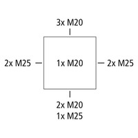 80440001 Spelsberg Abox 040-L Polypropylene 102 x 102 x 57mmD Grey without Terminals IP66