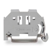 249-116 WAGO Screwless End Stop 6mm Wide for TS35 DIN Rail Grey