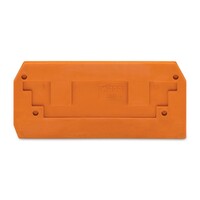 284-328 WAGO Intermediate and End Plate 2.5mm Thick Orange PADs Number 0088/201001