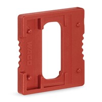 2006-451 WAGO TOPJOB S Blind Plug for Carrier Terminal Blocks Red