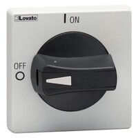 GAX63KB Lovato GA Padlockable Black Isolator Handle Ring Fix 65 x 65mm IP69K