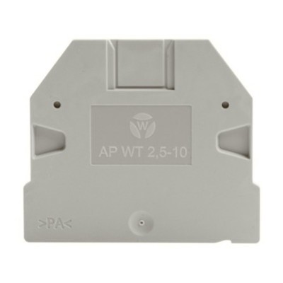 07.313.2555.0 Wieland selos AP End Plate for WT2.5 - WT10 Terminals