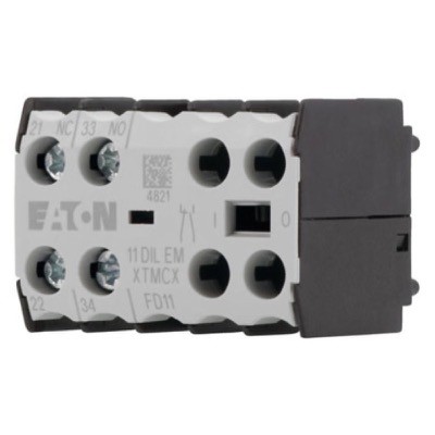 11DILEM Eaton DILEM Auxiliary Contact Block 1 x N/O &amp; 1 x N/C Contacts Top Mounting