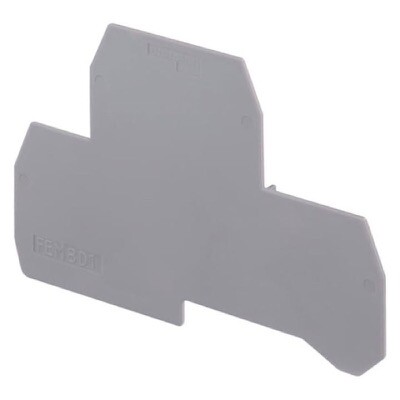 1SNA118499R2300 Entrelec SNA FEM6D Grey End Plate for M4/6 Double Deck Terminal