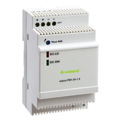 81.000.6320.0 Wieland wipos PB1 Power Supply 1.5A 36W 85-264VAC Input Voltage 24VDC Output Voltage