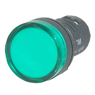 AD22-G230 230VAC Green LED Monoblock Pilot Lamp 22.5mm