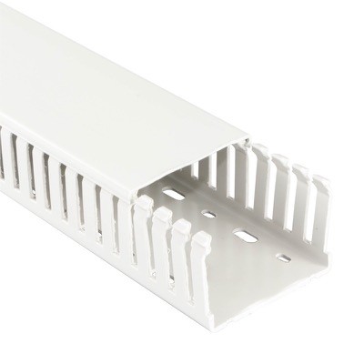 23630400Y Betaduct PVC Narrow Slot Trunking 25W x 37.5H White RAL9010 Box of 24 Metres (12 Lengths) 