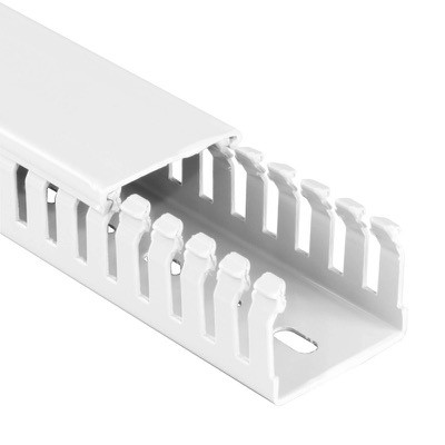 20450104H Betaduct Halogen Free Open Slot Trunking 100W x 75H Grey RAL7035 Box of 8 Metres (4 Lengths) 