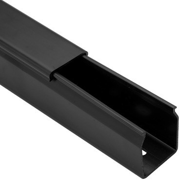 23471000N Betaduct LFH Noryl Solid Wall Trunking 25W x 37.5H Black RAL9004 Box of 24 Metres (12 Lengths) 