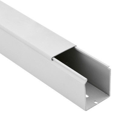 10480021Y Betaduct PVC Solid Wall Trunking 25W x 25H Grey RAL7030 Box of 24 Metres (12 Lengths) 