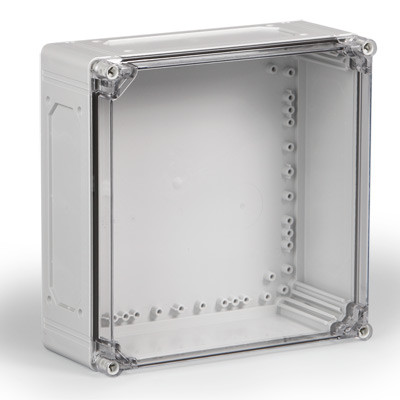 CPCF303013T Ensto Cubo C Polycarbonate 300 x 300 x 132mmD Enclosure Clear Lid IP66/67